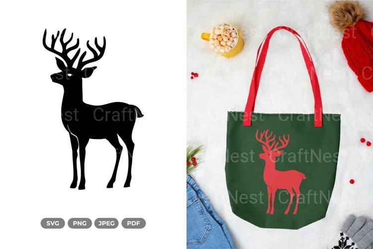 Deer Silhouette SVG Bundle - CraftNest - Digital Crafting and Art