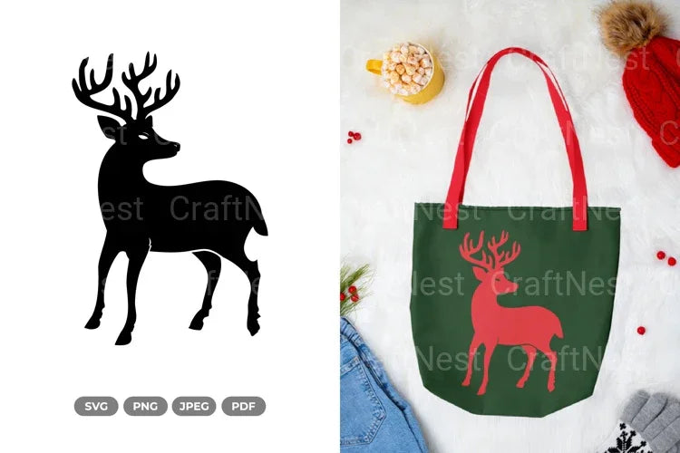 Deer Silhouette SVG Bundle - CraftNest - Digital Crafting and Art
