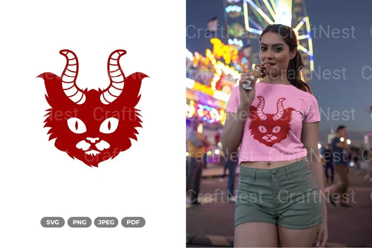 Demon Cat SVG Bundle - CraftNest - Digital Crafting and Art