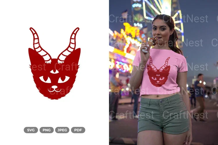 Demon Cat SVG Bundle - CraftNest - Digital Crafting and Art