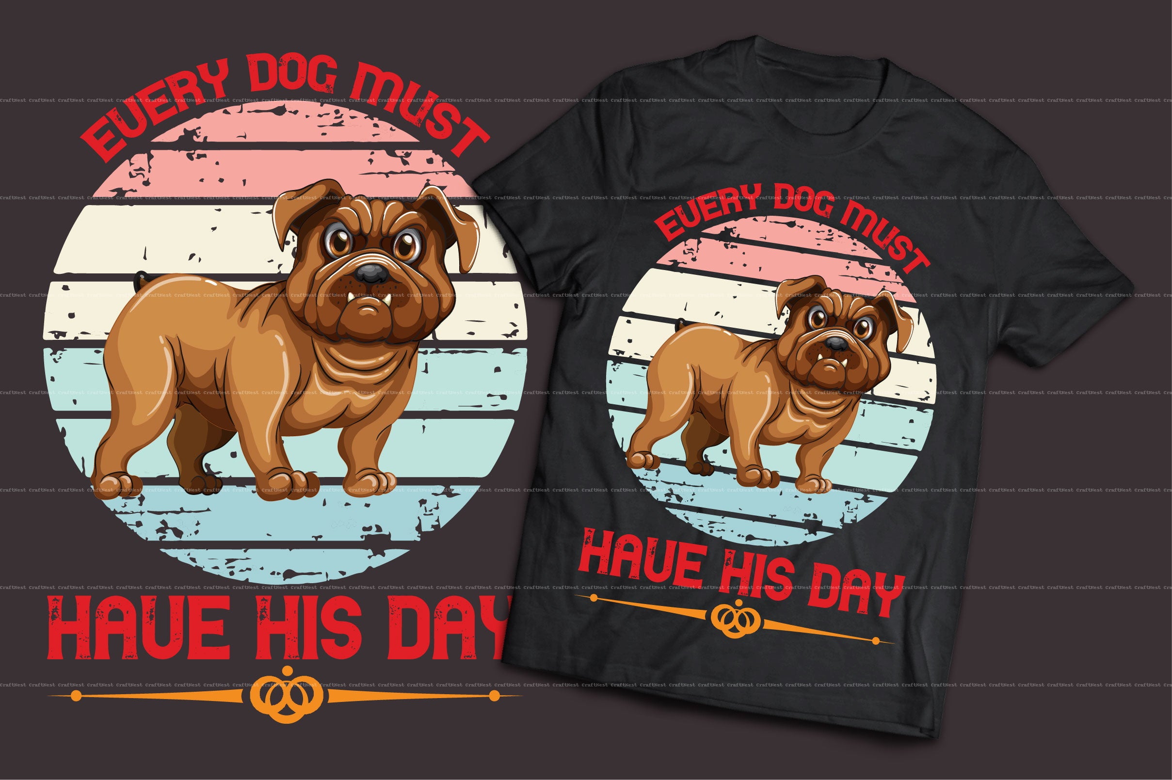 Dog T-Shirt Design SVG Bundle