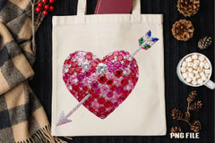 Diamond Glitter Valentine Heart Clipart Bundle - CraftNest - Digital Crafting and Art