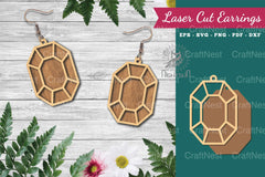 Diamond Laser Cut Earrings - Jewelry Design - CraftNest - Digital Crafting and Art