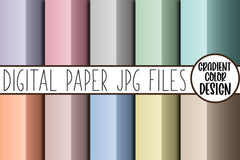 Gradient Digital Paper Bundle - CraftNest - Digital Crafting and Art