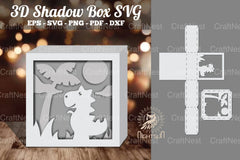 Dinosaur 3D Papercut Shadow Box Clipart Bundle - CraftNest - Digital Crafting and Art