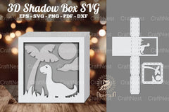 Dinosaur 3D Papercut Shadow Box Clipart Bundle - CraftNest - Digital Crafting and Art