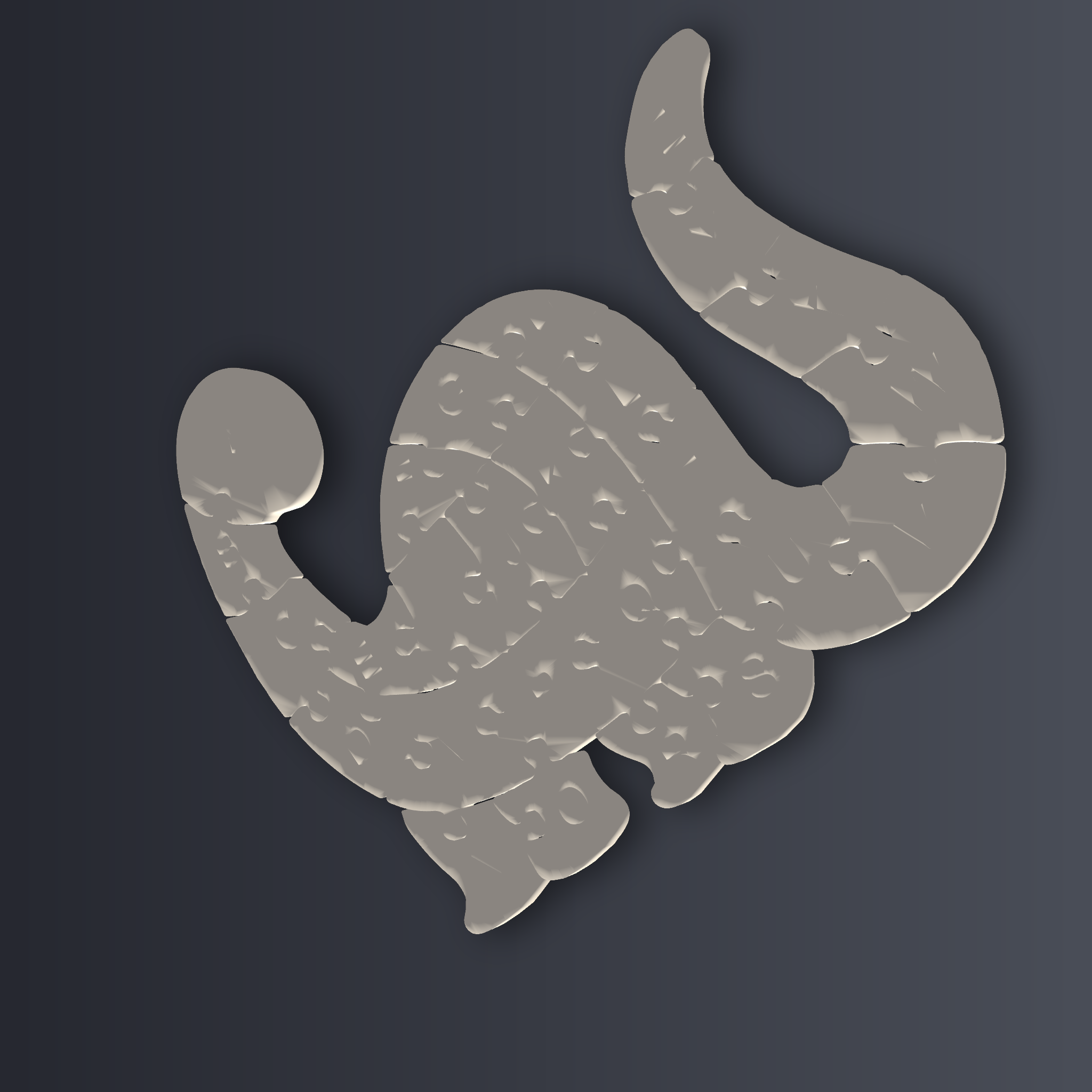 Dinosaur Alphabet Set 3D Print STL File