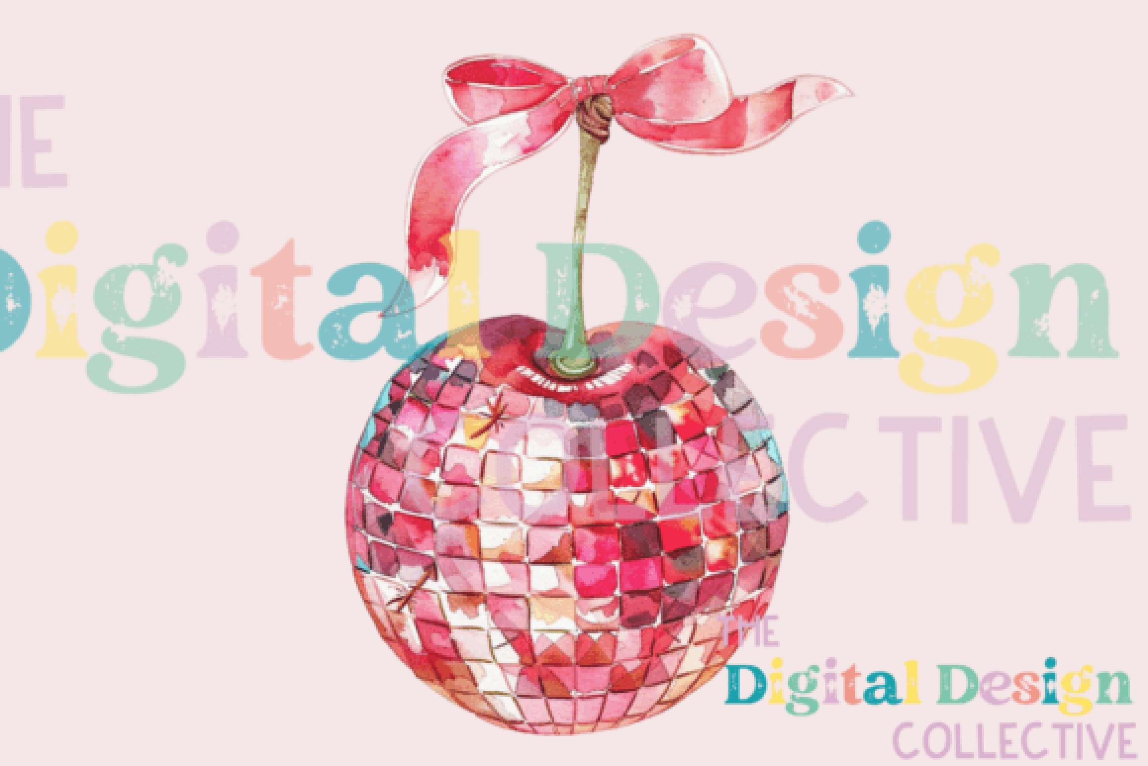 Vibrant Disco Cherry Clipart Bundle