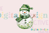 Festive Disco Snowman Christmas Clipart Bundle