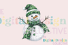 Festive Disco Snowman Christmas Clipart Bundle