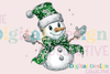 Festive Disco Snowman Christmas Clipart Bundle