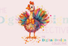 Disco Turkey Thanksgiving Clipart Bundle