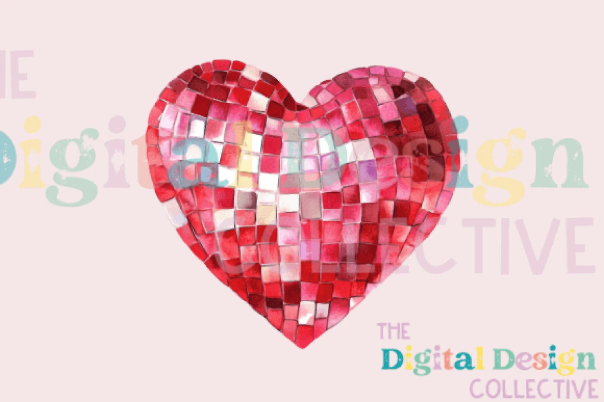 Valentine's Day Disco Ball Heart Clipart Bundle - CraftNest - Digital Crafting and Art