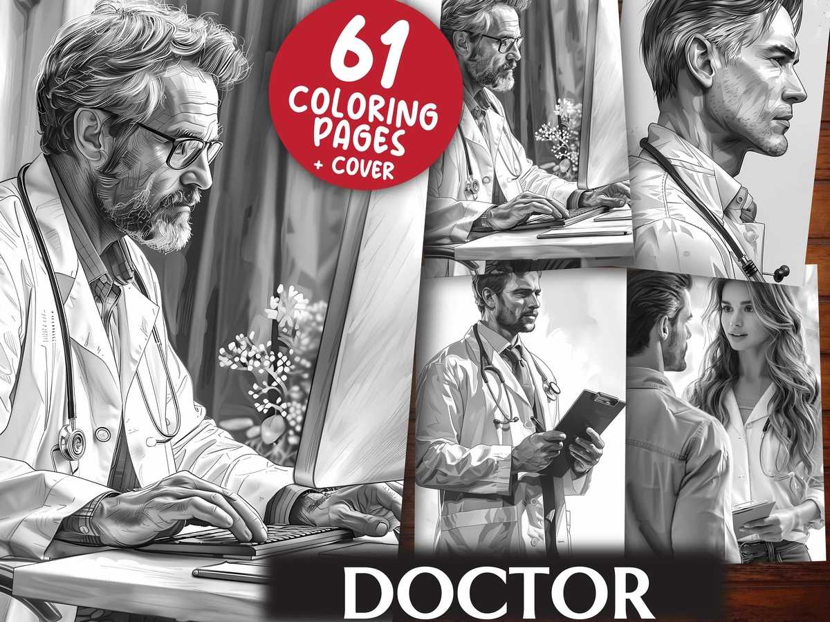 Doctor Coloring Books - CraftNest - Digital Crafting and Art