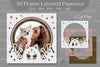3D Layered Dog Frame SVG Bundle