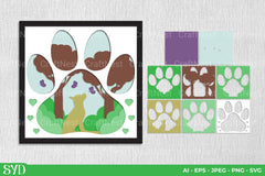 Dog 3D Layered Papercut Clipart Bundle - CraftNest - Digital Crafting and Art