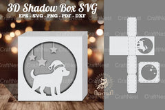 Dog 3D Papercut Shadow Box Clipart Bundle - CraftNest - Digital Crafting and Art