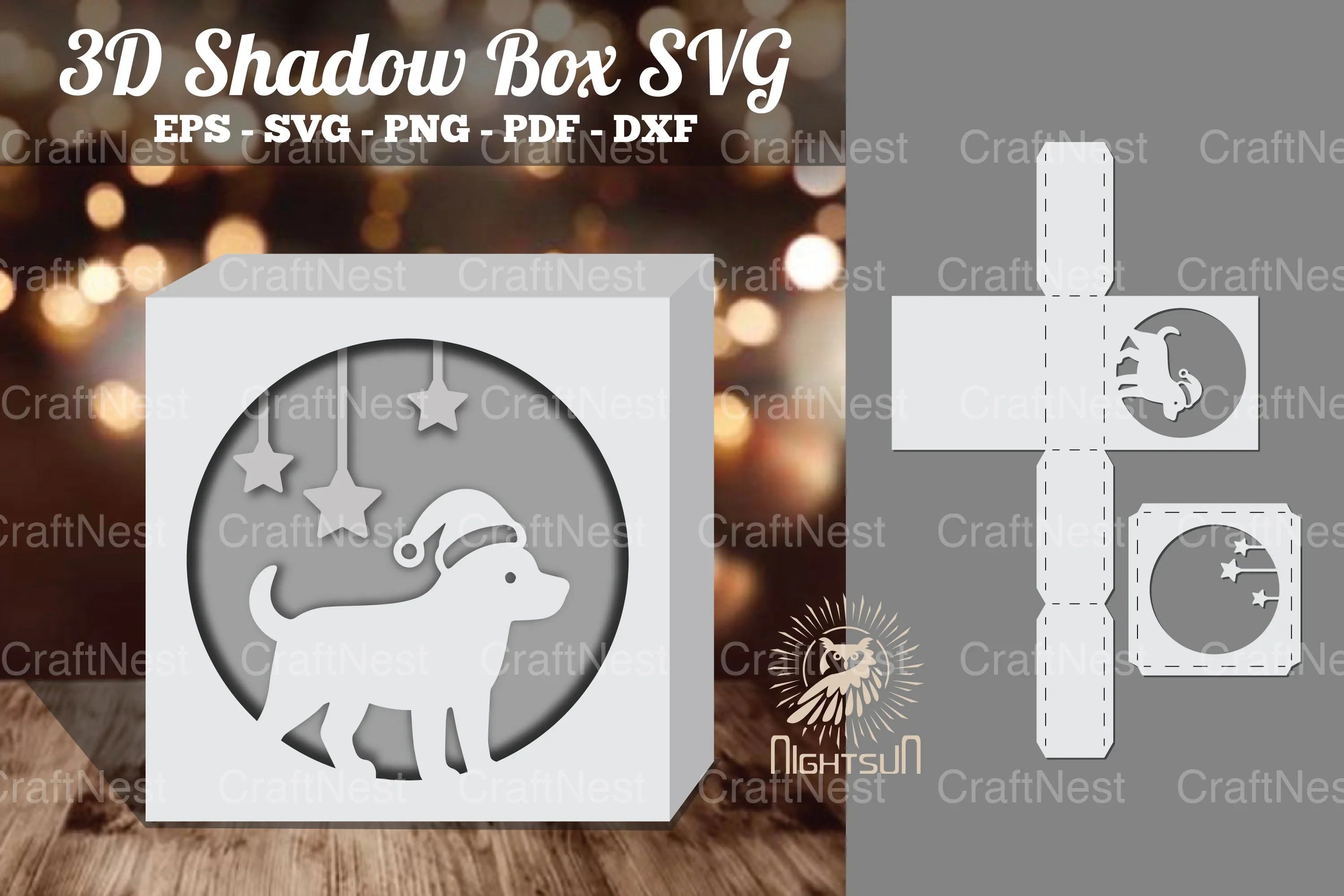 Dog 3D Papercut Shadow Box Clipart Bundle - CraftNest - Digital Crafting and Art