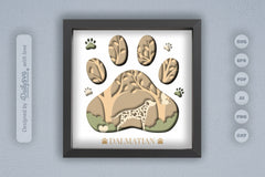 Dalmatian Dog Breed Papercut SVG Bundle - CraftNest - Digital Crafting and Art
