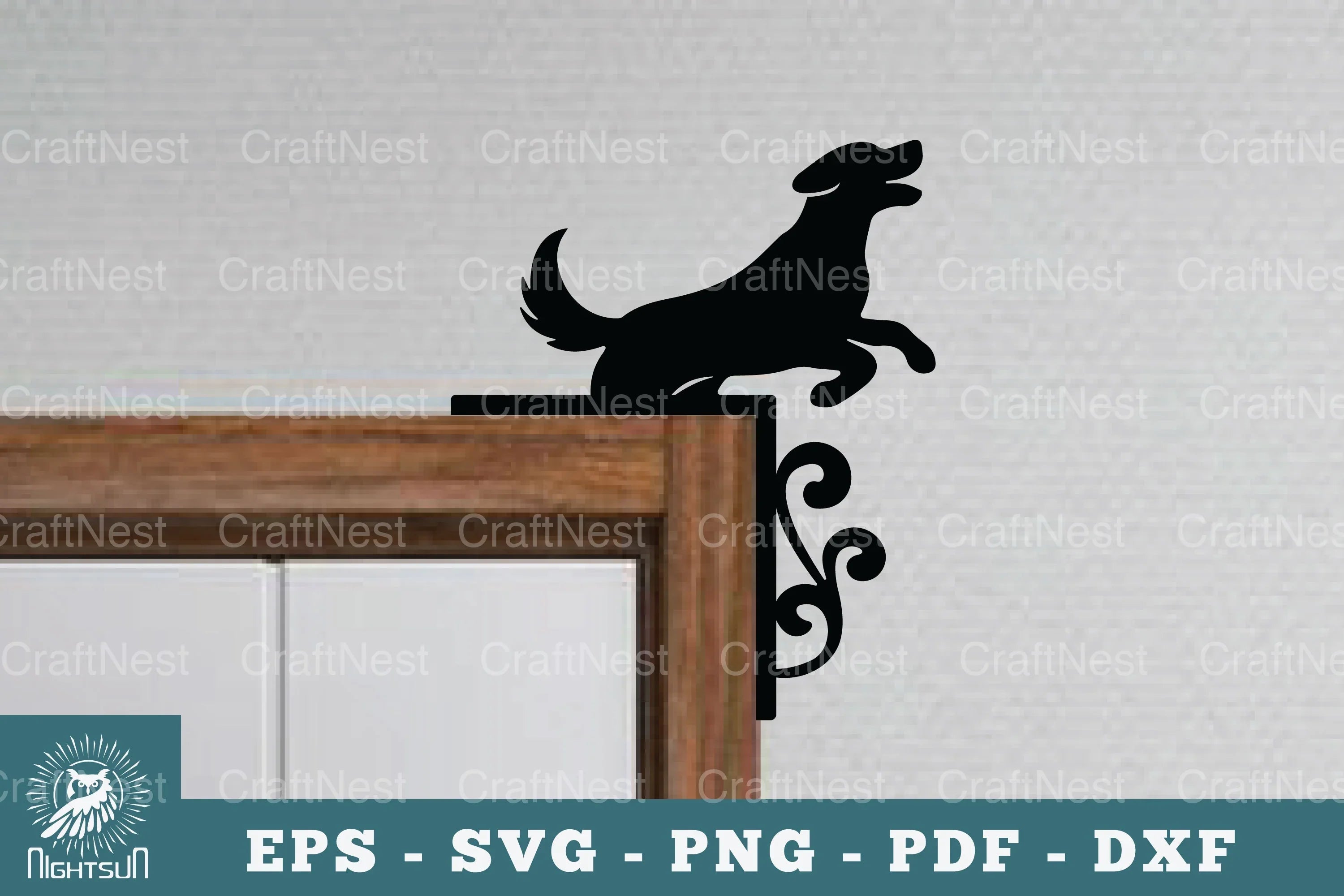 Dog Door Corner Lasercut SVG Bundle - CraftNest - Digital Crafting and Art