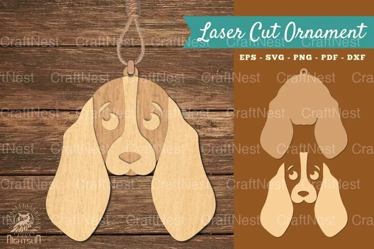 Dog Head Laser Cut Ornament Clipart Bundle - CraftNest - Digital Crafting and Art