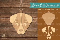 Dog Head Laser Cut Ornament Clipart Bundle - CraftNest - Digital Crafting and Art