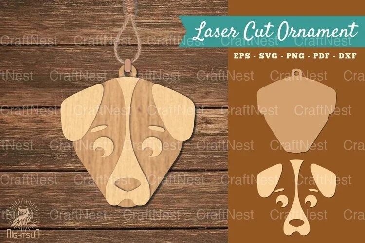 Dog Head Laser Cut Ornament Clipart Bundle - CraftNest - Digital Crafting and Art