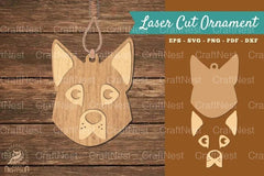 Dog Head Laser Cut Ornament Clipart Bundle - CraftNest - Digital Crafting and Art