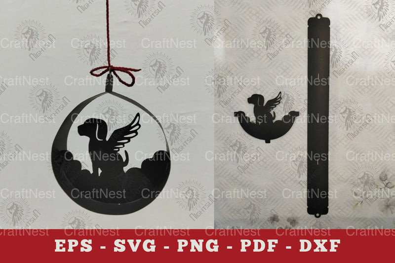 Dog Memorial Papercut Ornament Clipart Bundle - CraftNest - Digital Crafting and Art