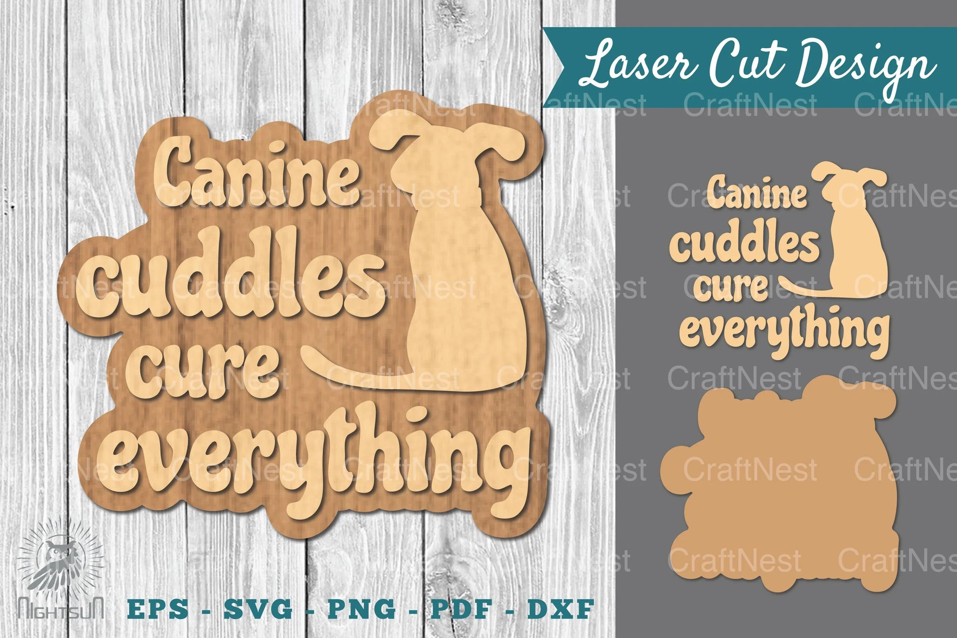 Dog Quotes Laser Cut Decoration Clipart Bundle - CraftNest - Digital Crafting and Art