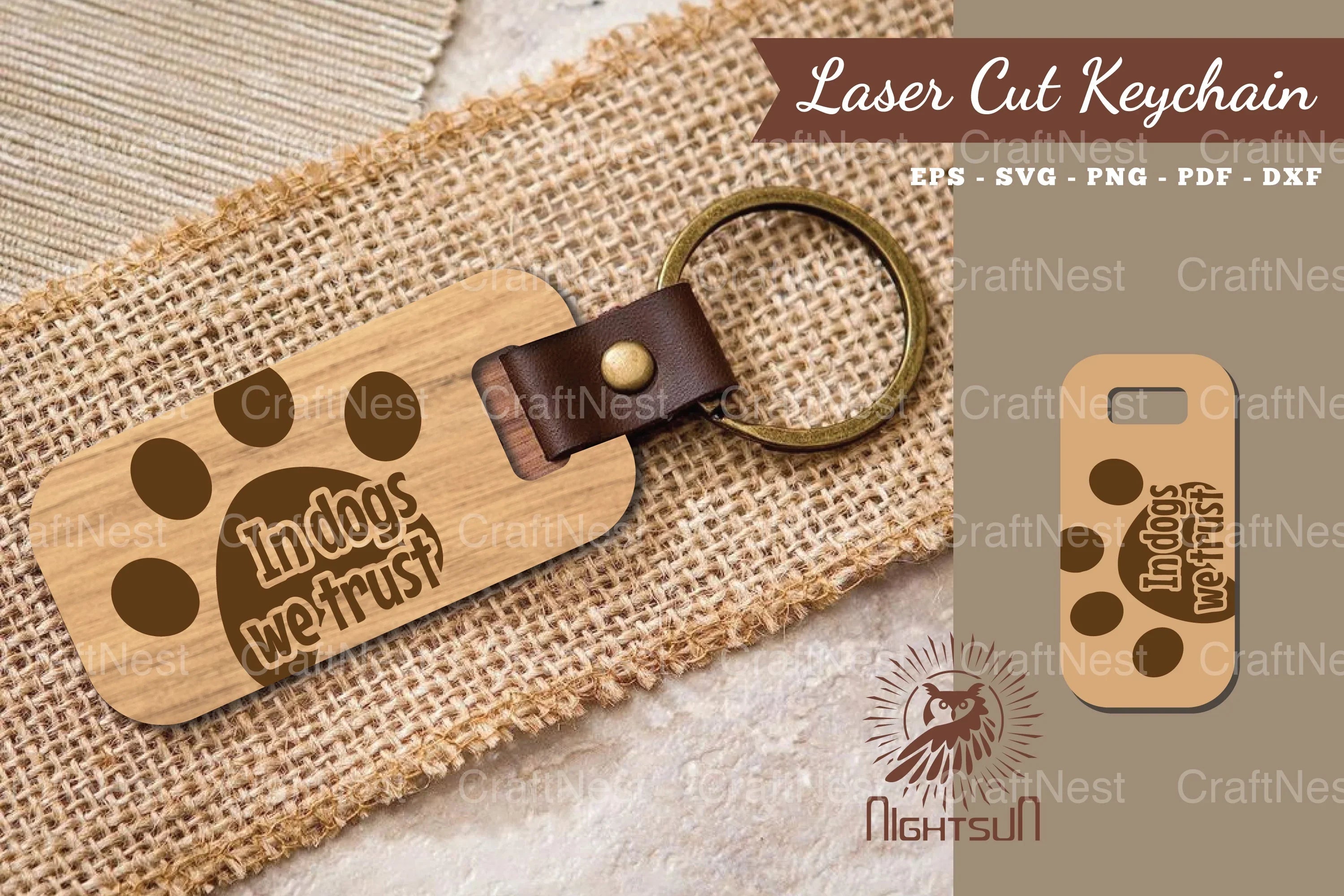 Dog Quotes Laser Cut Keychain Bundle - CraftNest - Digital Crafting and Art