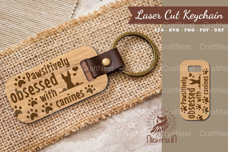 Dog Quotes Laser Cut Keychain Bundle - CraftNest - Digital Crafting and Art