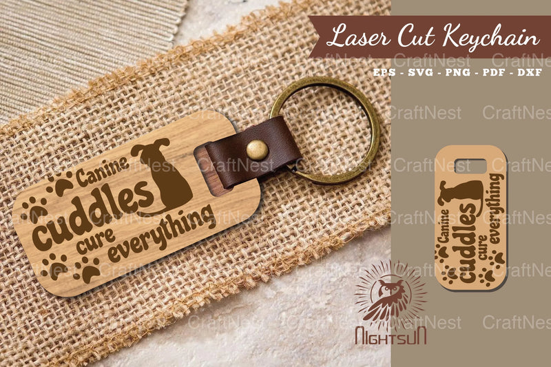 Dog Quotes Laser Cut Keychain Bundle - CraftNest - Digital Crafting and Art