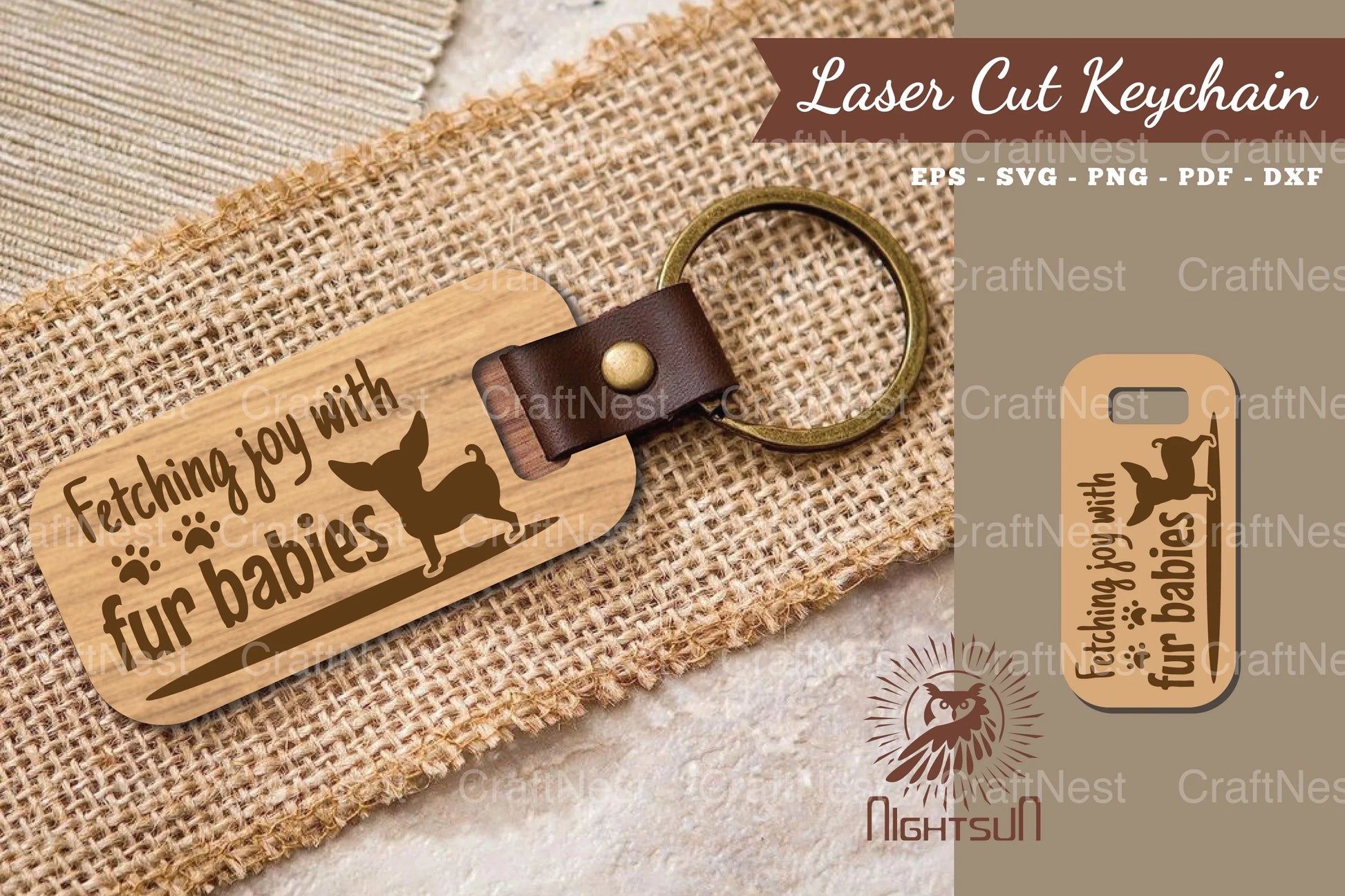 Dog Quotes Laser Cut Keychain Bundle - CraftNest - Digital Crafting and Art