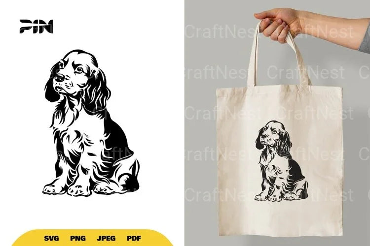 Cocker Spaniel Dog Pet Lovers SVG Bundle - CraftNest - Digital Crafting and Art