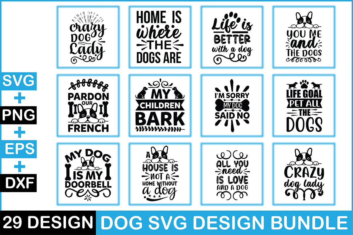 Dog SVG Bundle 17 - CraftNest - Digital Crafting and Art