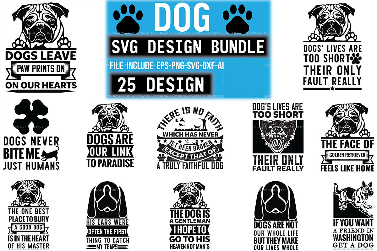 Dog Design SVG Bundle 1