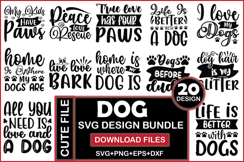 Dog SVG Bundle 14 - CraftNest - Digital Crafting and Art