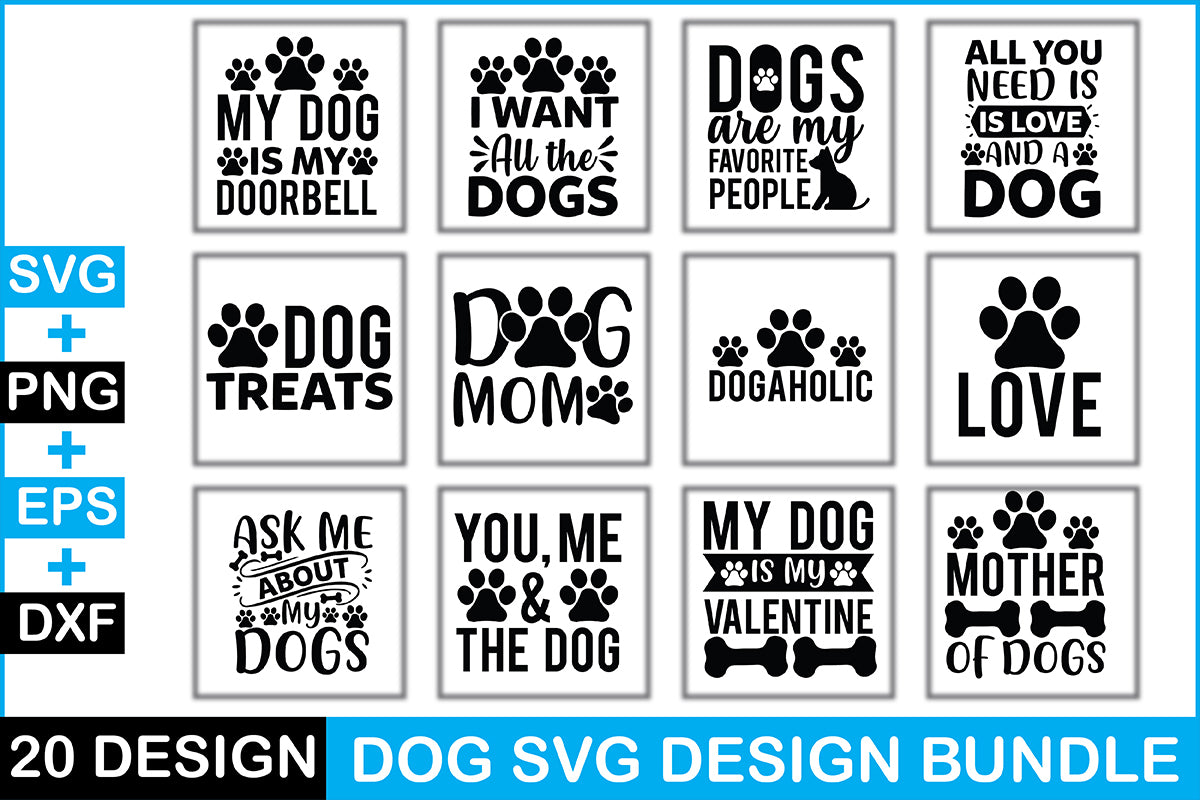 2 Dog SVG Bundle - CraftNest - Digital Crafting and Art