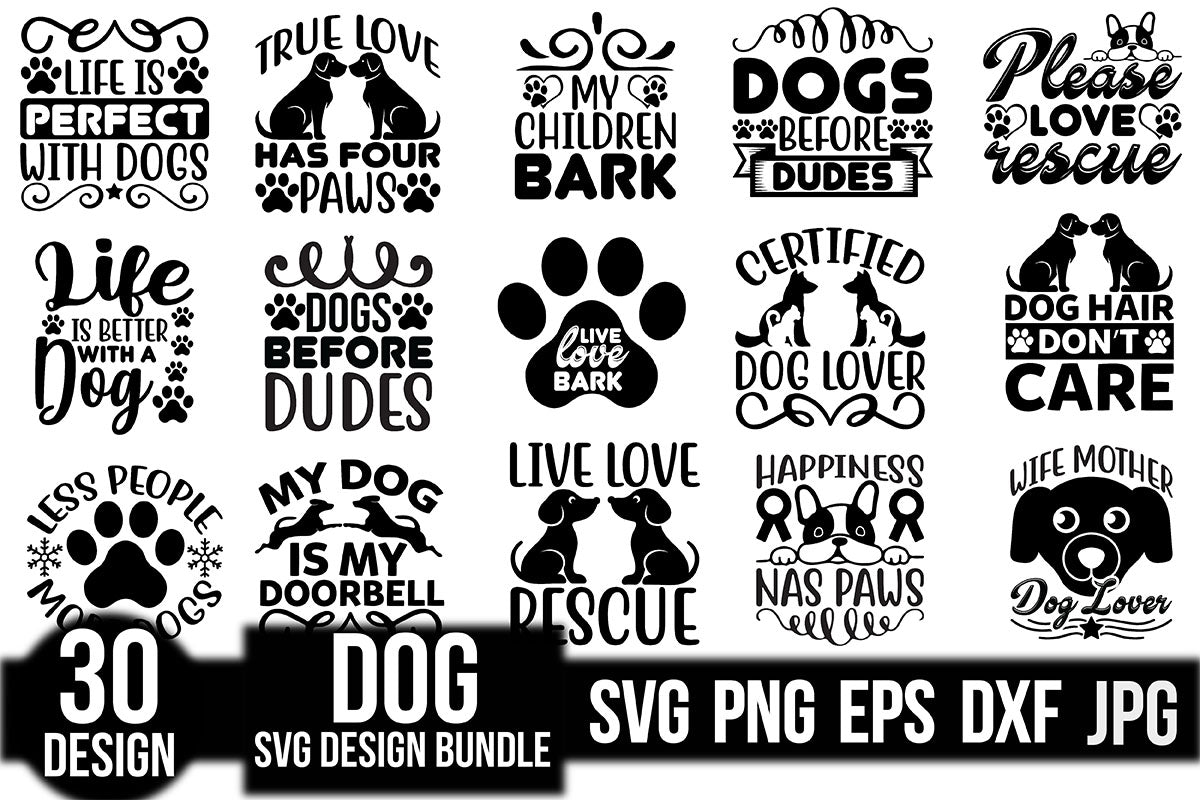 Dog SVG Bundle 11 - CraftNest - Digital Crafting and Art