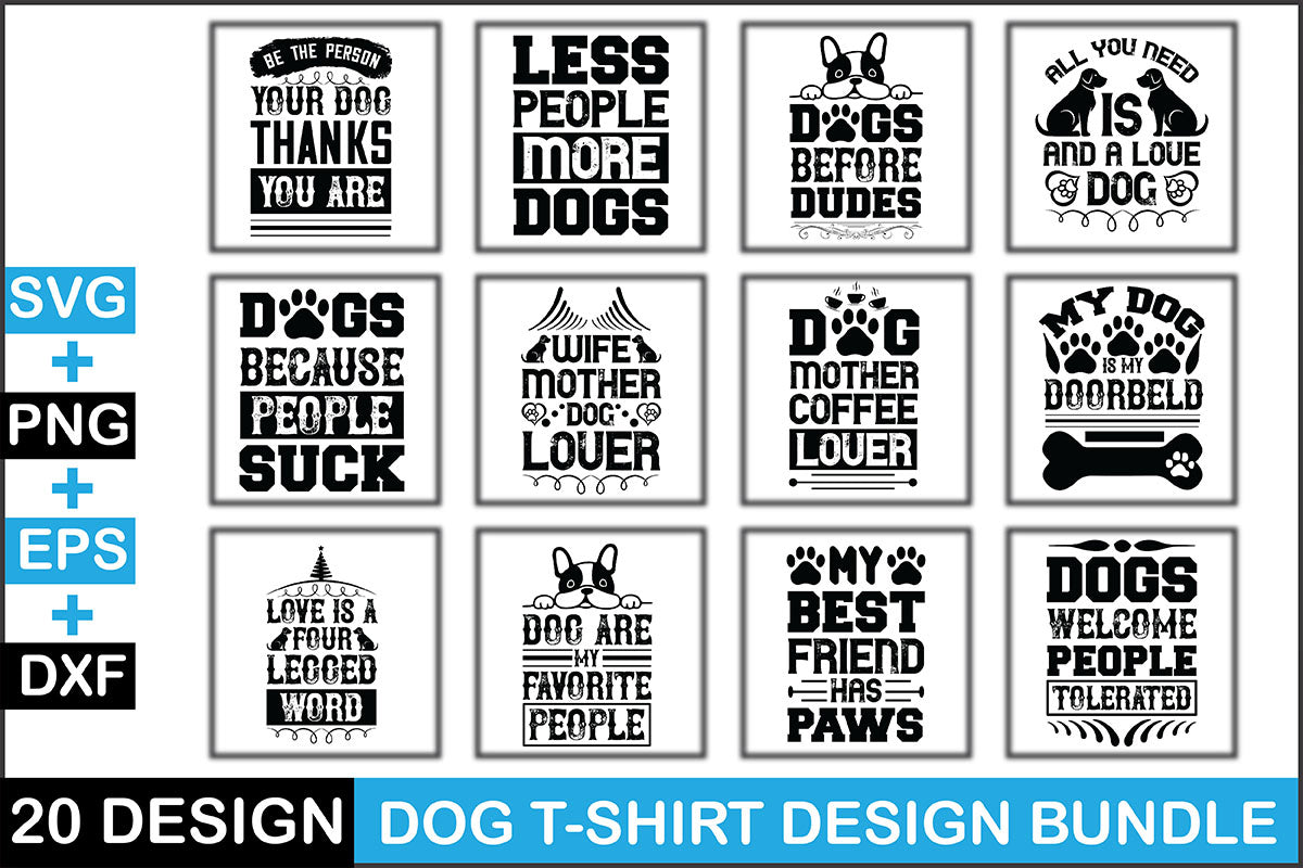 Dog T Shirt Bundle 6 - CraftNest - Digital Crafting and Art