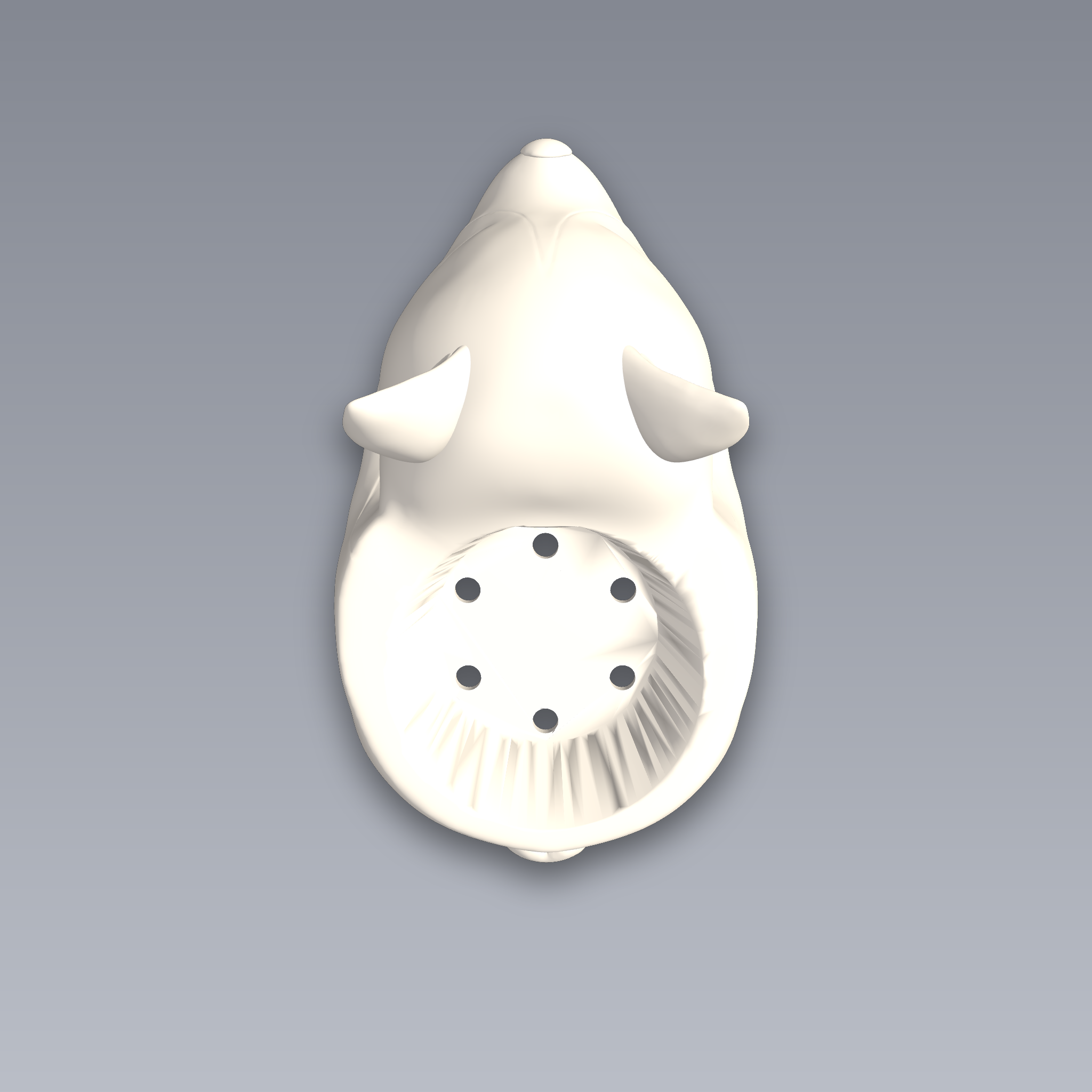 Dog Planter With Holes 3D Print STL File