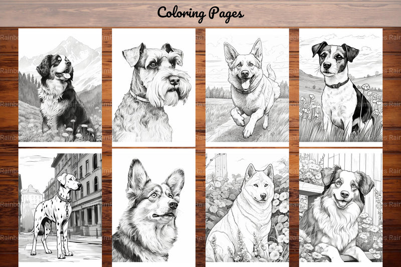 Realistic Dog Coloring Book - CraftNest - Digital Crafting and Art