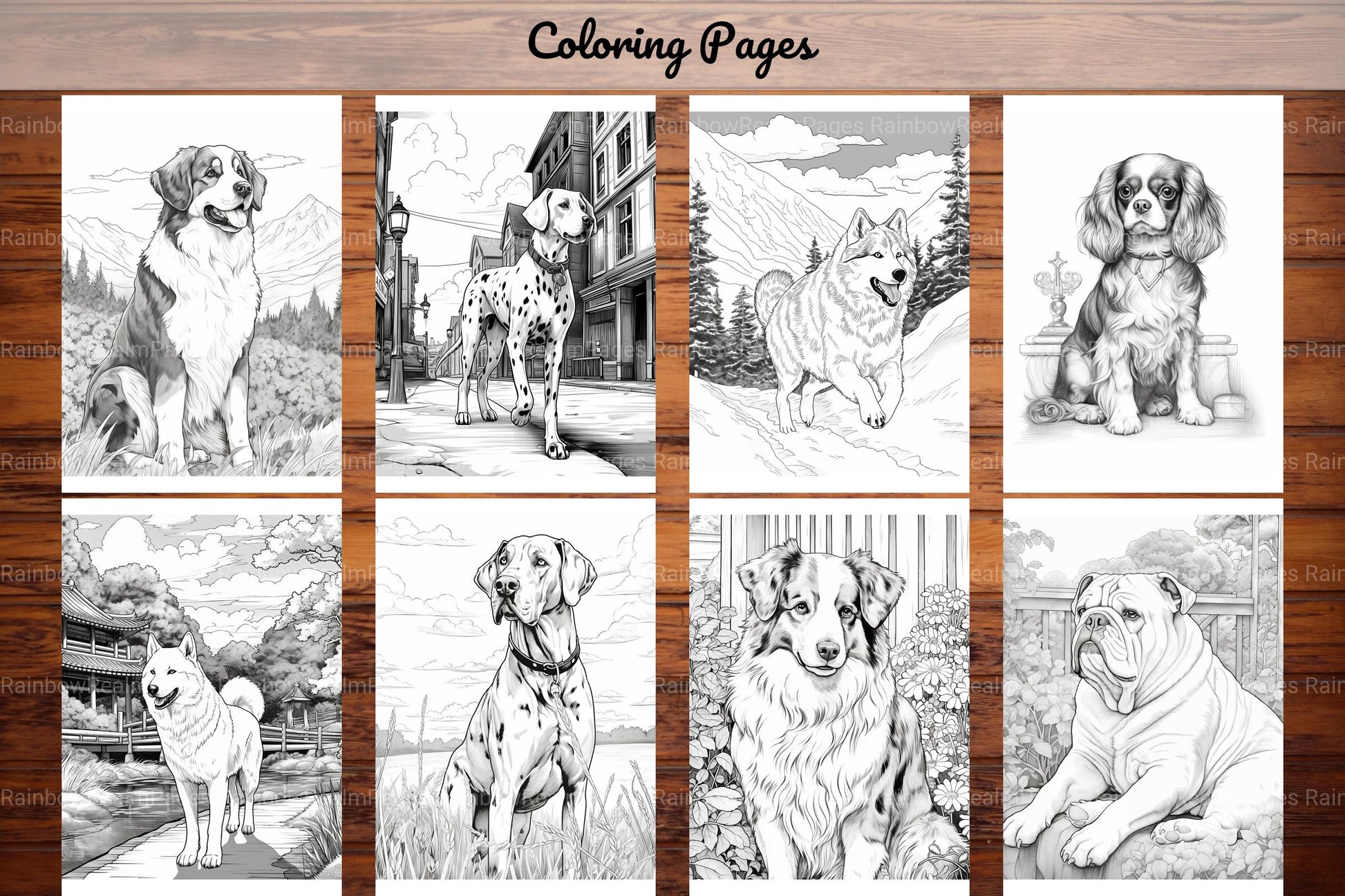 Realistic Dog Coloring Book - CraftNest - Digital Crafting and Art