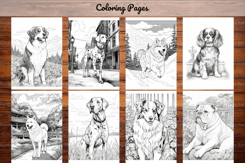 Realistic Dog Coloring Book - CraftNest - Digital Crafting and Art