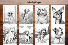Realistic Dog Coloring Book - CraftNest - Digital Crafting and Art