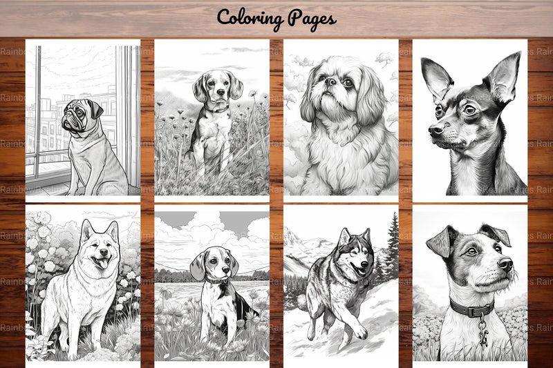 Realistic Dog Coloring Book - CraftNest - Digital Crafting and Art