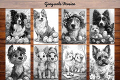 Dogs Easter Coloring Books - CraftNest