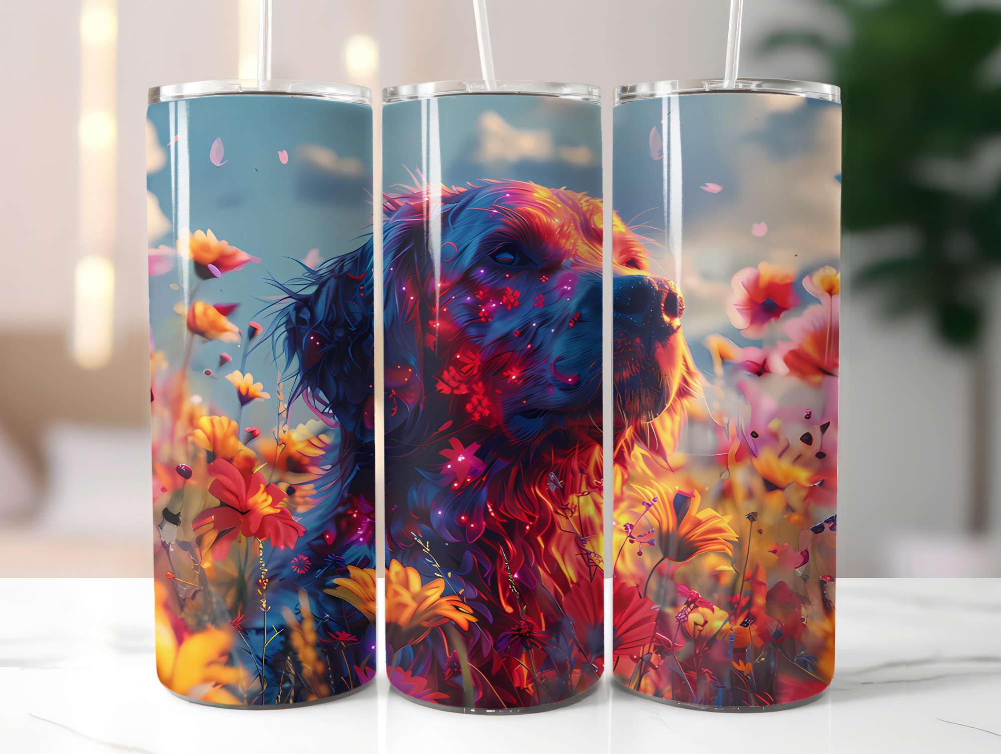 Dogs Summer 5 Tumbler Wrap - CraftNest - Digital Crafting and Art