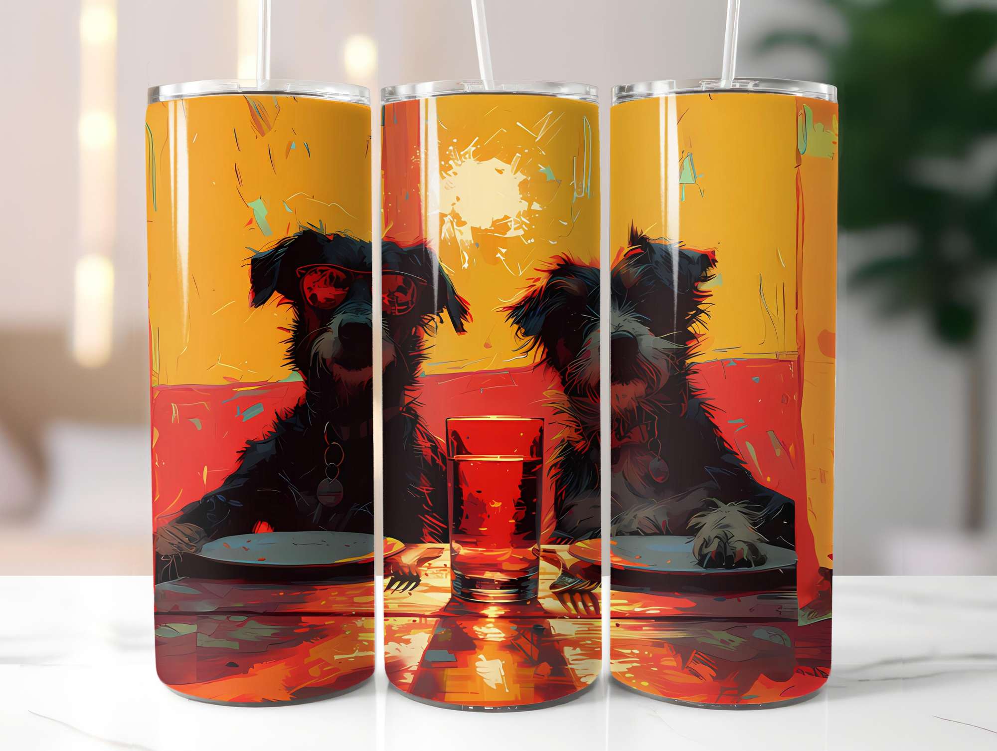 Dogs Summer 4 Tumbler Wrap - CraftNest - Digital Crafting and Art